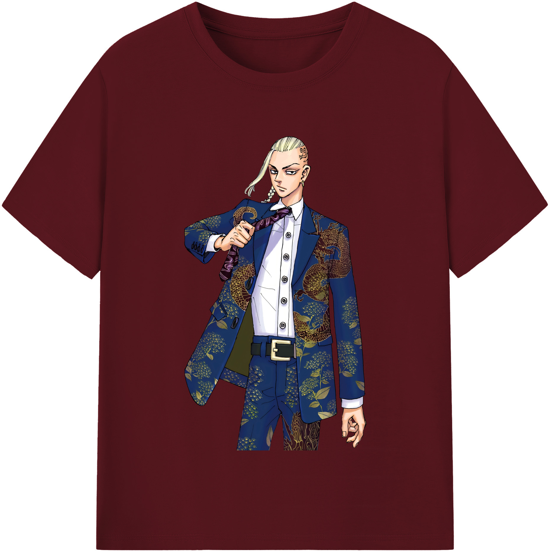 （画像用） 東京リベンジャーズ Tokyo Revengers 綿100％半袖Tシャツ（フロントプリント）